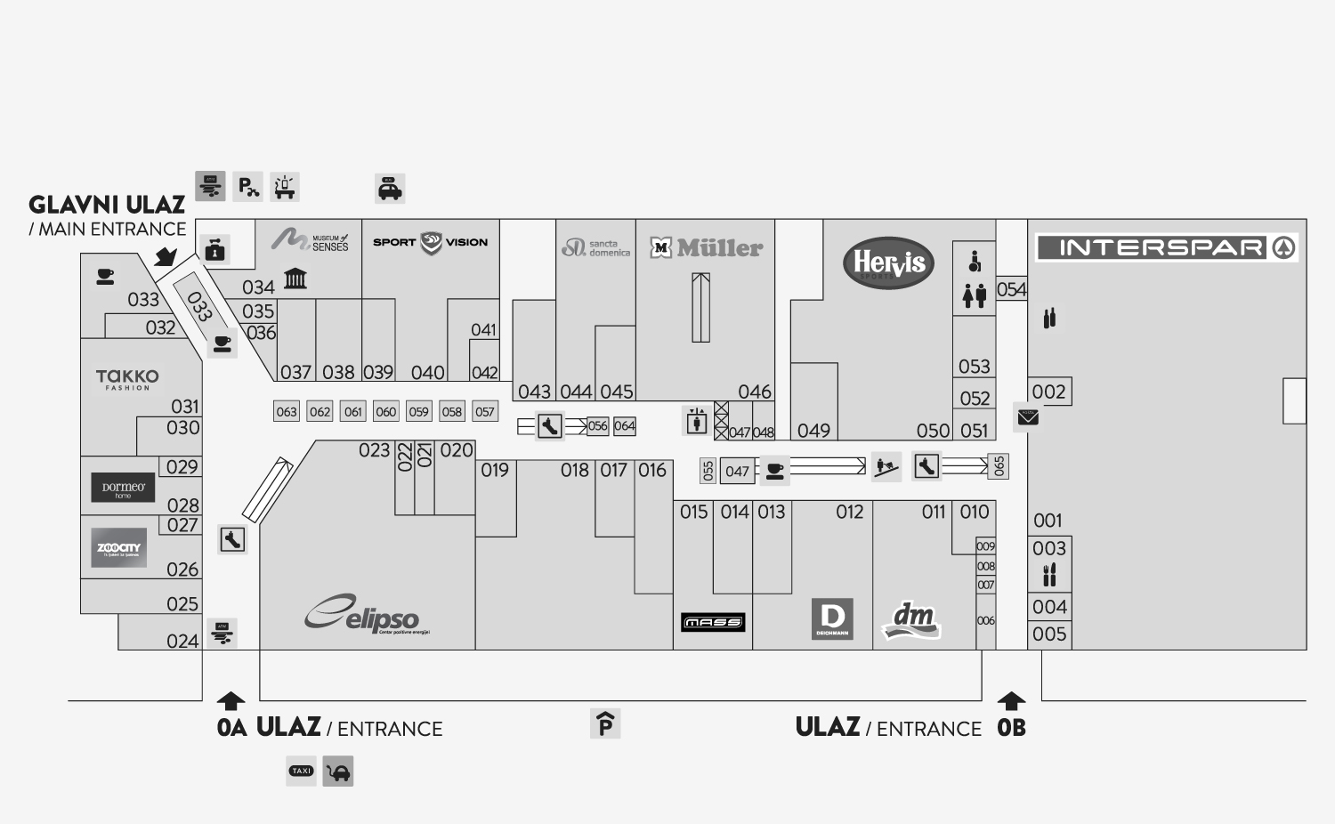 City Center Shop Map