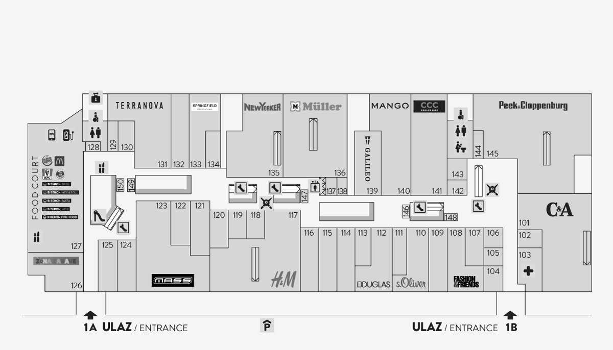 City Center Shop Map