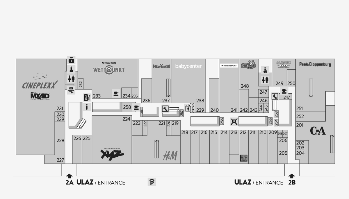 City Center Shop Map