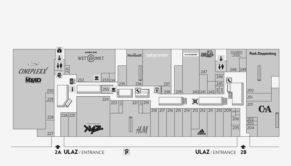 City Center Shop Map