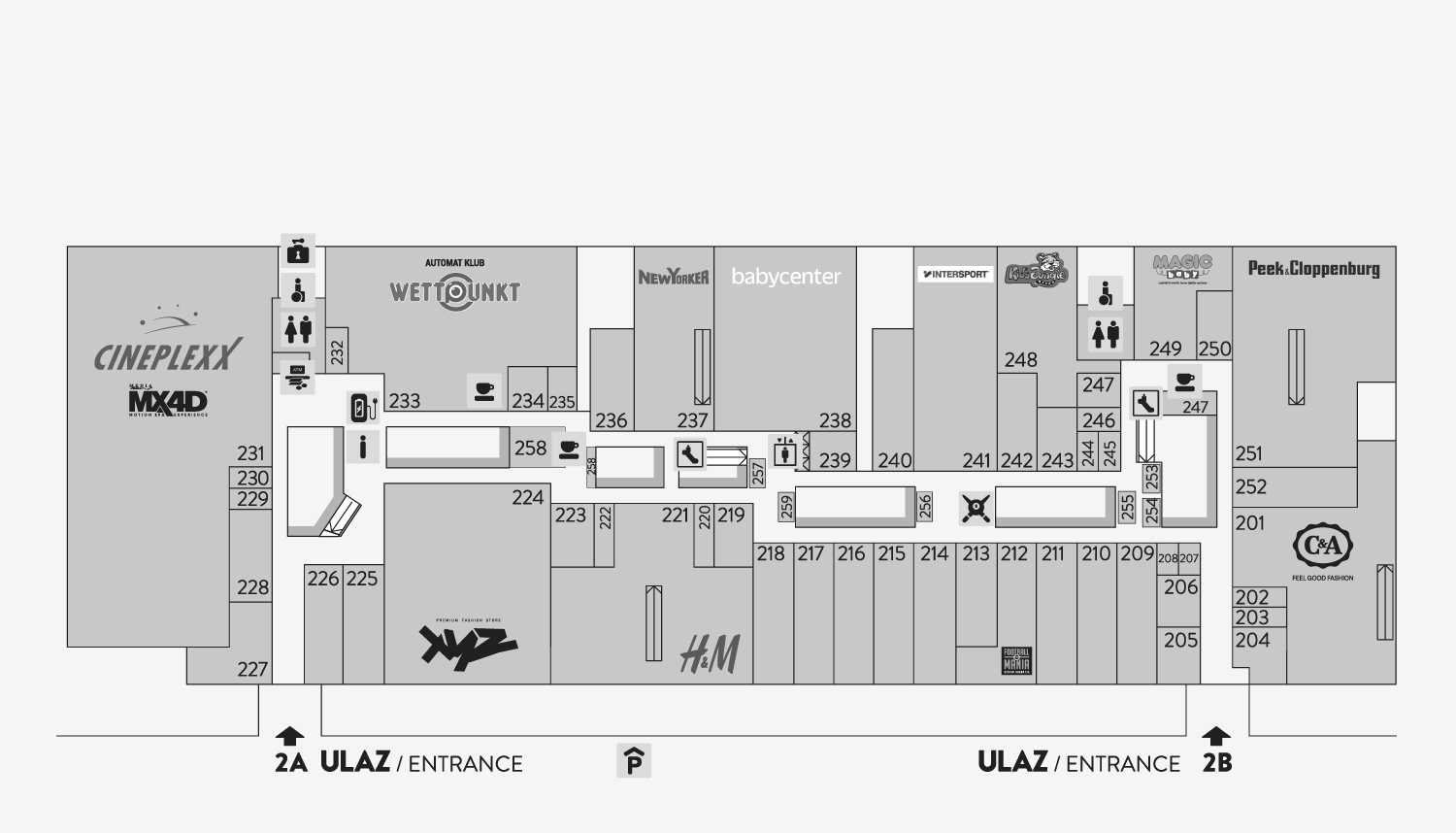 City Center Shop Map
