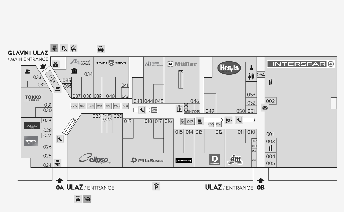 City Center Shop Map