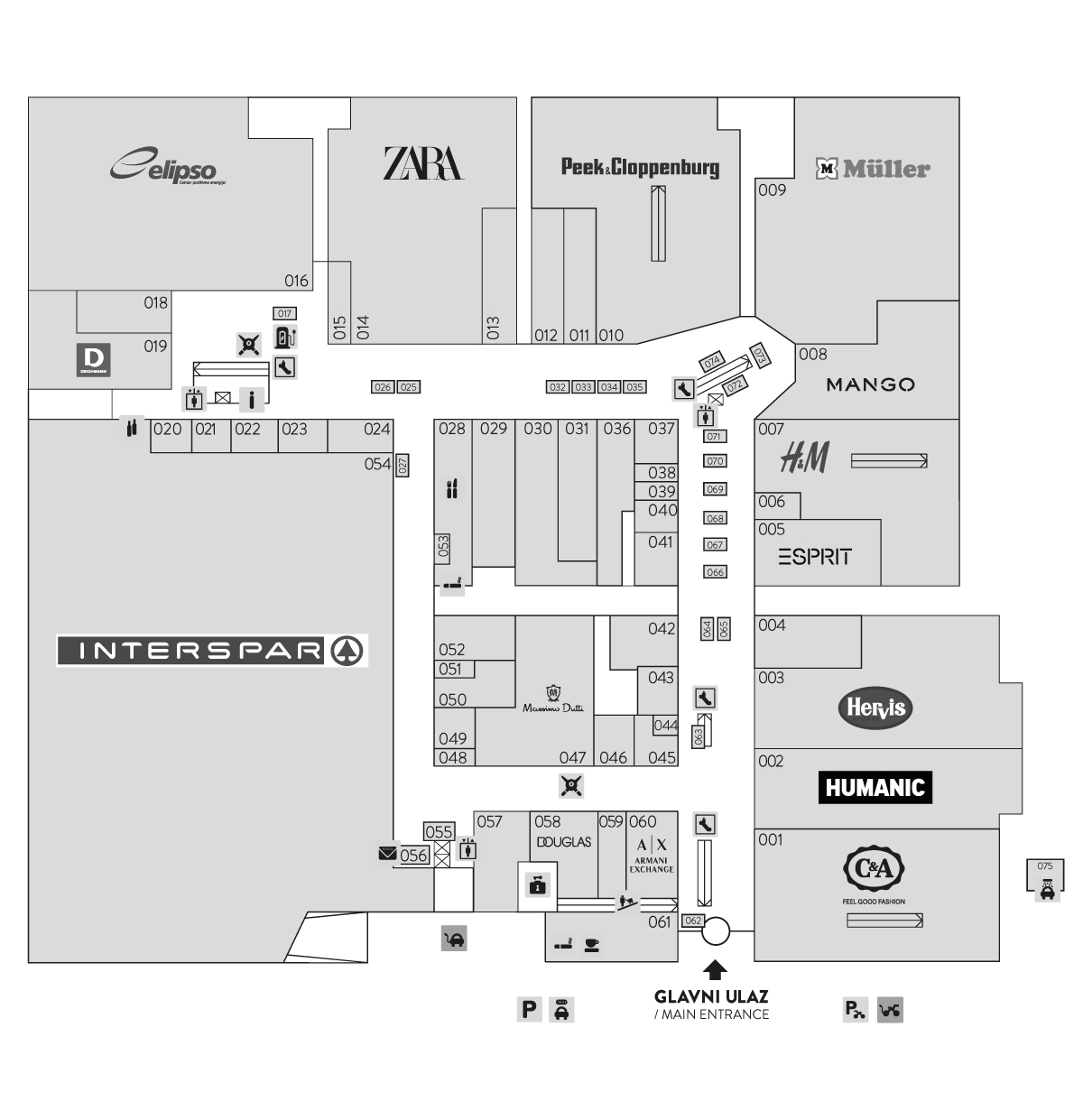 City Center Shop Map